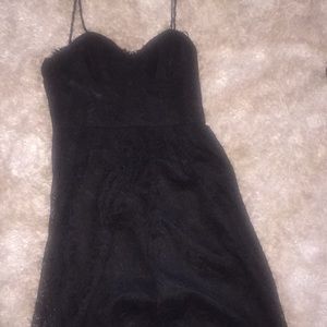 Black lace dress